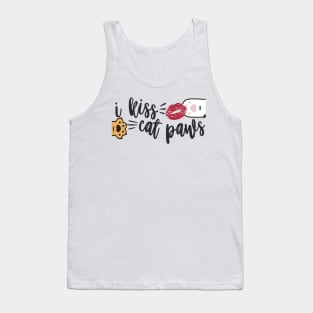 I Kiss Cat Paws Tank Top